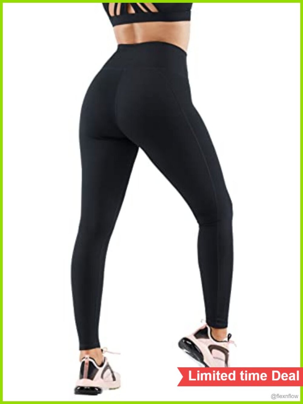 High-Waisted Compression Leggings PowerHold Athletic Yoga Running